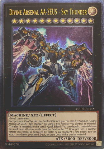 Arsenal Divino AA-ZEUS - Sky Thunder [OP18-EN002] Ultimate Rare 