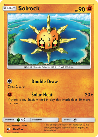 Solrock (69/147) [Sol y Luna: Sombras ardientes] 