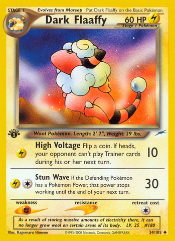 Dark Flaaffy (34/105) [Neo Destiny 1.ª edición] 