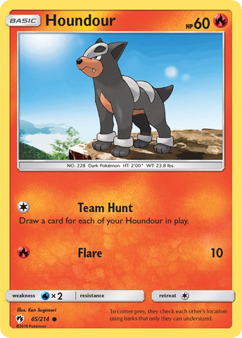 Houndour (45/214) [Sol y Luna: Trueno perdido] 