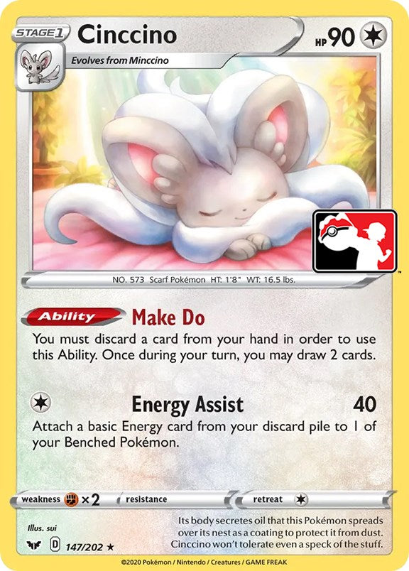 Cinccino (147/202) [Paquete de premios Serie uno] 