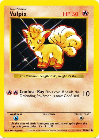 Vulpix (68/102) [Conjunto básico Shadowless Unlimited] 