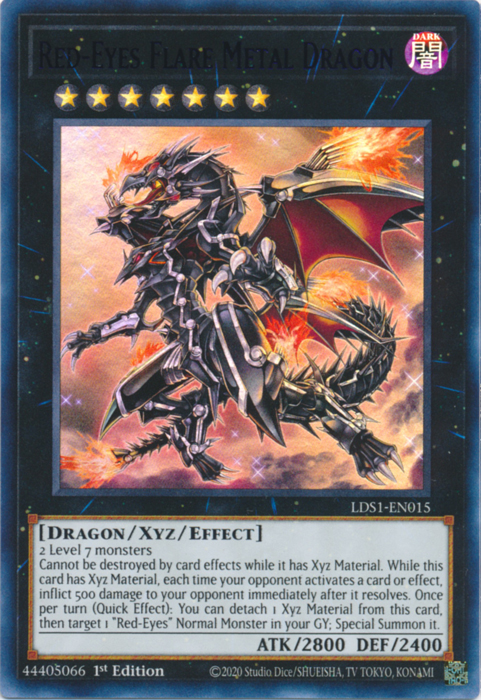 Dragón metálico de ojos rojos (púrpura) [LDS1-EN015] Ultra raro 