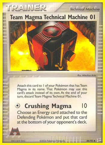 Máquina técnica del Equipo Magma 01 (84/95) [EX: Equipo Magma vs Equipo Aqua] 
