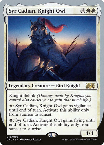 Sir Cadian, Búho Caballero [No autorizado] 