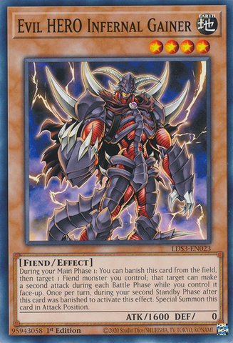 HÉROE malvado Ganador infernal [LDS3-EN023] Común 