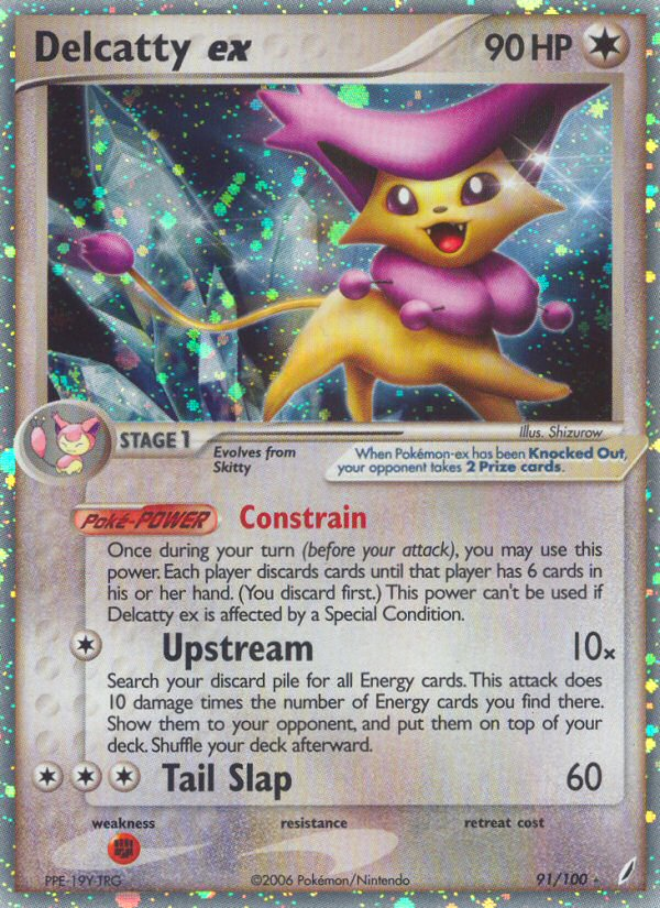 Delcatty ex (91/100) [EX: Guardianes de Cristal] 