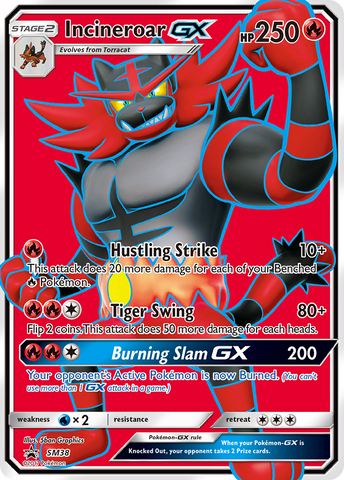 Incineroar GX (SM38) [Sol y Luna: Promociones de Estrella Negra] 