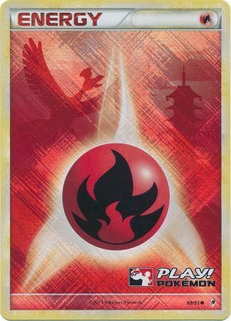 Energía de fuego (89/95) (Promoción de Play Pokemon) [HeartGold y SoulSilver: Call of Legends] 