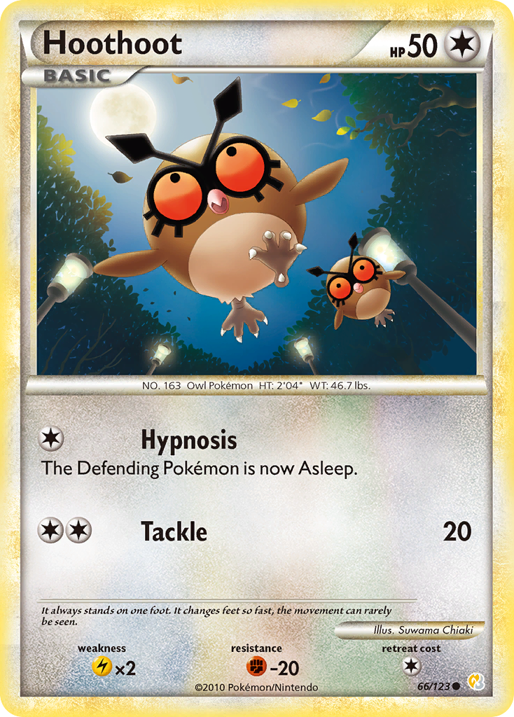 Hoothoot (66/123) [HeartGold y SoulSilver: Conjunto básico] 