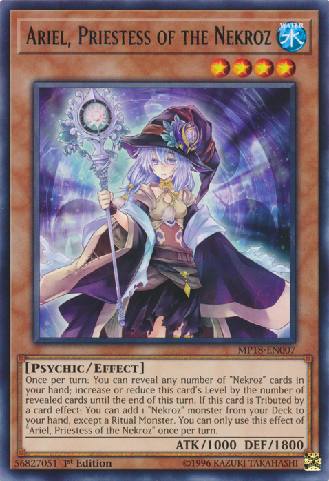 Ariel, Sacerdotisa de Nekroz [MP18-EN007] Raro 