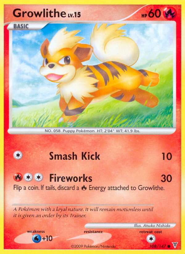 Growlithe (108/147) [Platino: Vencedores Supremos] 