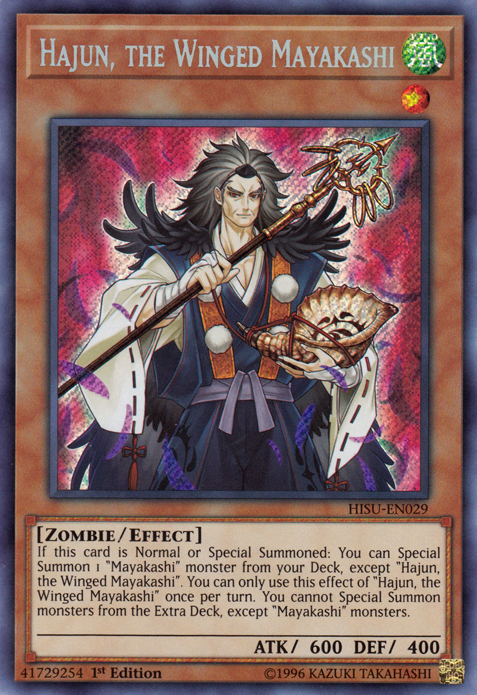 Hajun, el Mayakashi Alado [HISU-EN029] Secreto Raro 