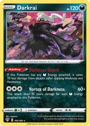 Darkrai (105/189) (Exclusivo de la baraja temática) [Espada y escudo: Oscuridad en llamas] 