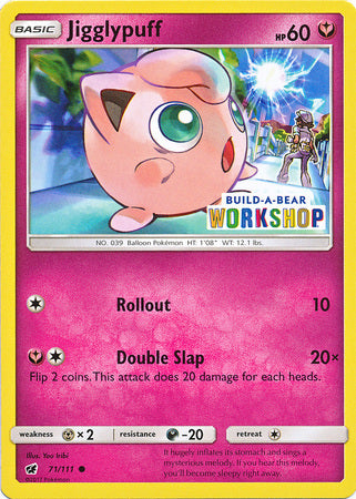Jigglypuff (71/111) (Exclusivo de Build A Bear Workshop) [Sol y Luna: Crimson Invasion] 