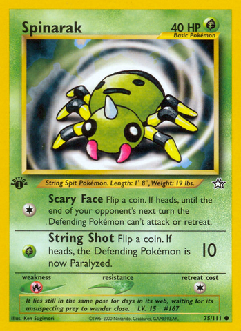 Spinarak (75/111) [Neo Génesis 1.ª edición] 