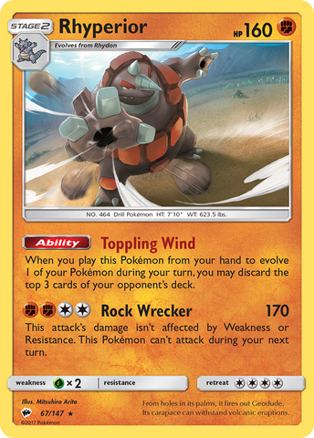 Rhyperior (67/147) [Sol y Luna: Sombras ardientes] 