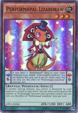 Performapal Lizardraw [OP01-EN006] Súper Raro 
