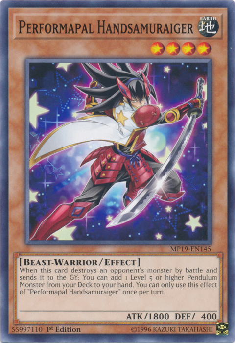 Performapal Handsamuraiger [MP19-EN145] Común 