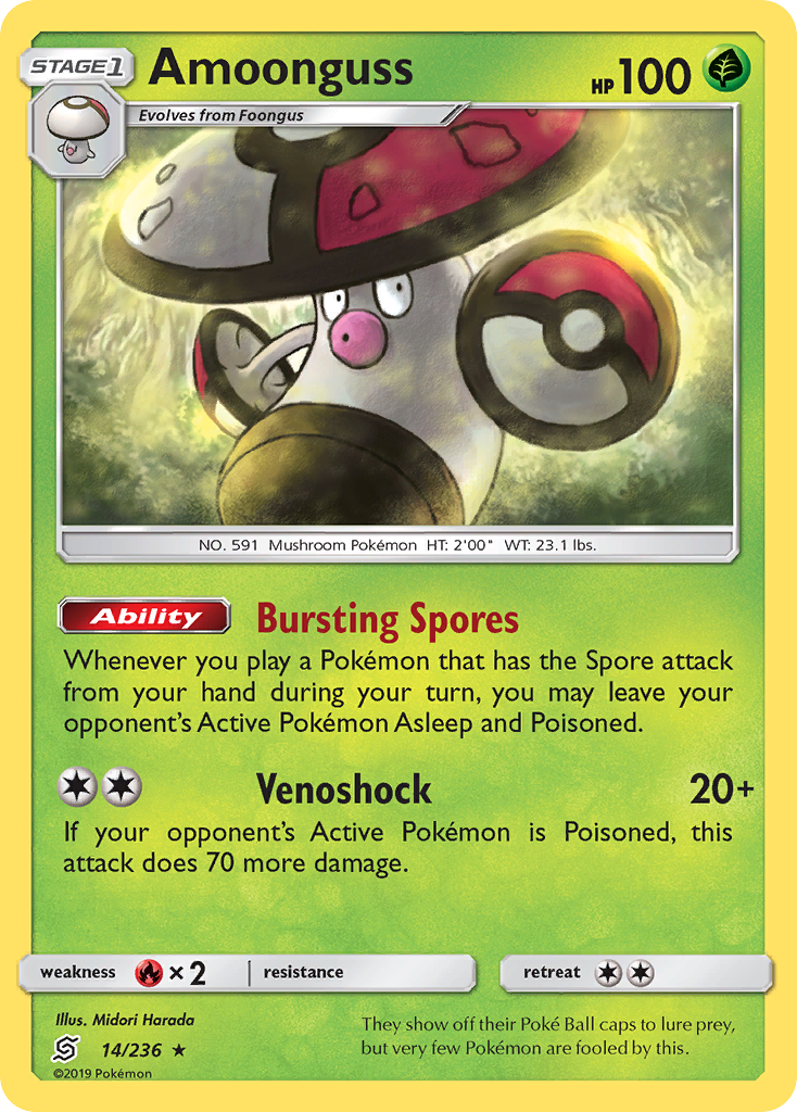 Amoonguss (14/236) [Sol y Luna: Mentes unificadas] 