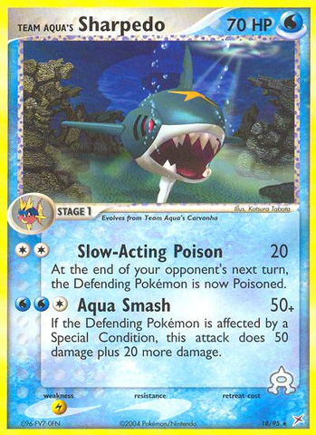Sharpedo del Equipo Aqua (18/95) [EX: Equipo Magma vs Equipo Aqua] 