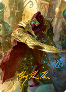 Baral, Tarjeta de arte del Jefe de Cumplimiento (Firma estampada en oro) [Serie de arte March of the Machine] 