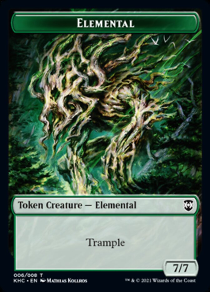 Ficha elemental [Fichas de comandante de Kaldheim] 