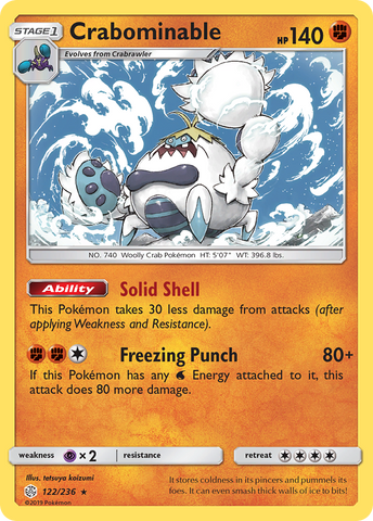 Crabominable (122/236) [Sol y Luna: Eclipse cósmico] 