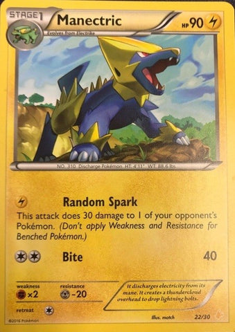 Manectric (22/30) [XY: Kit de entrenador 3 - Pikachu Libre] 