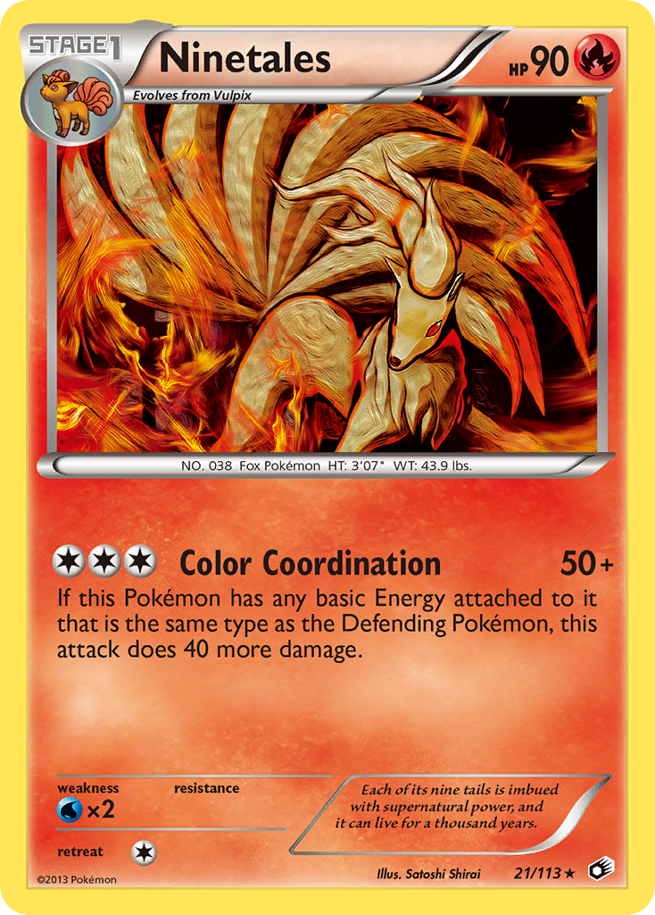 Ninetales (21/113) [Blanco y Negro: Tesoros legendarios] 