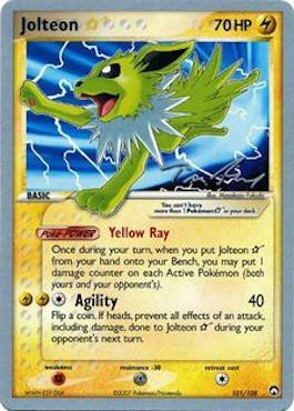 Jolteon Star (101/108) (Ascenso legendario - Tom Roos) [Campeonato Mundial 2007] 