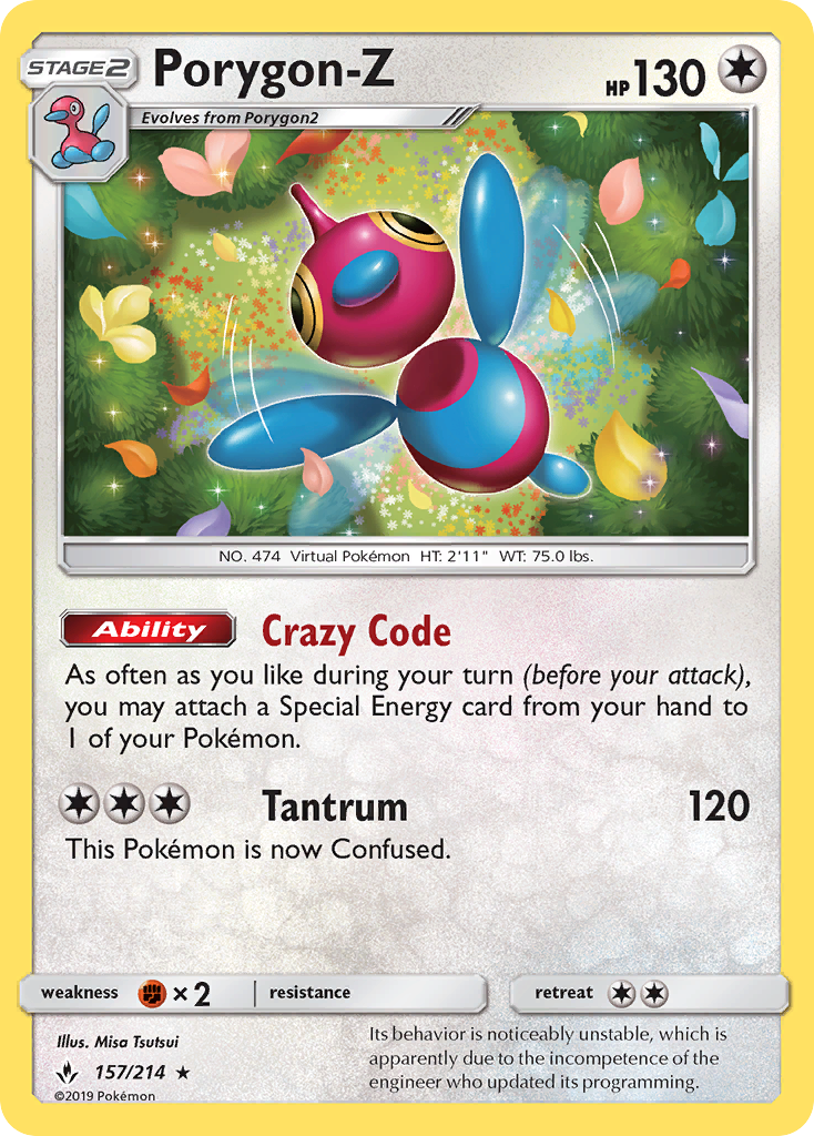 Porygon-Z (157/214) [Sol y Luna: Vínculos inquebrantables] 