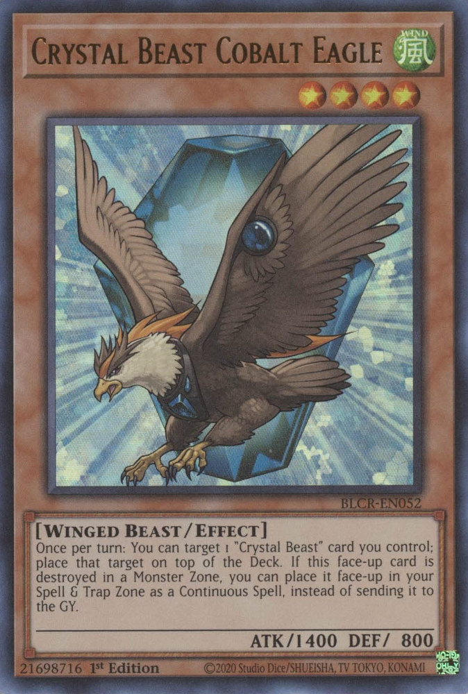 Águila Cobalto Bestia de Cristal [BLCR-EN052] Ultra Raro 