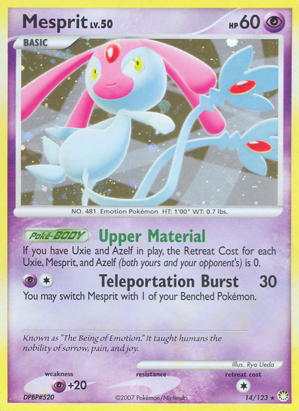 Mesprit (14/123) [Diamante y perla: tesoros misteriosos] 