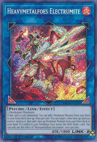 Heavymetalfoes Electrumite [MP18-EN229] Secreto Raro 