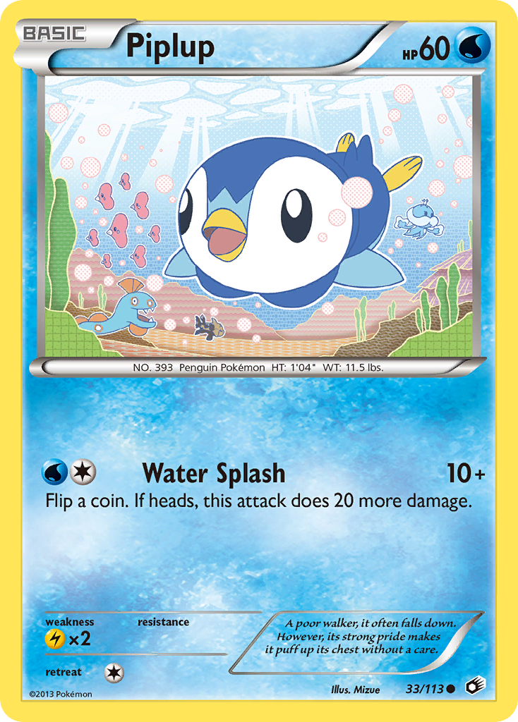 Piplup (33/113) [Blanco y negro: Tesoros legendarios] 