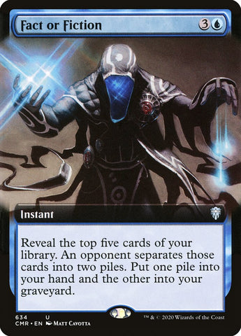 Realidad o ficción (arte extendido) [Commander Legends] 
