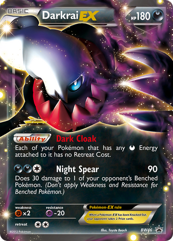 Darkrai EX (BW46) [Blanco y negro: Promociones de Black Star] 