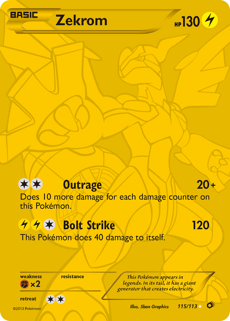 Zekrom (115/113) [Blanco y negro: Tesoros legendarios] 