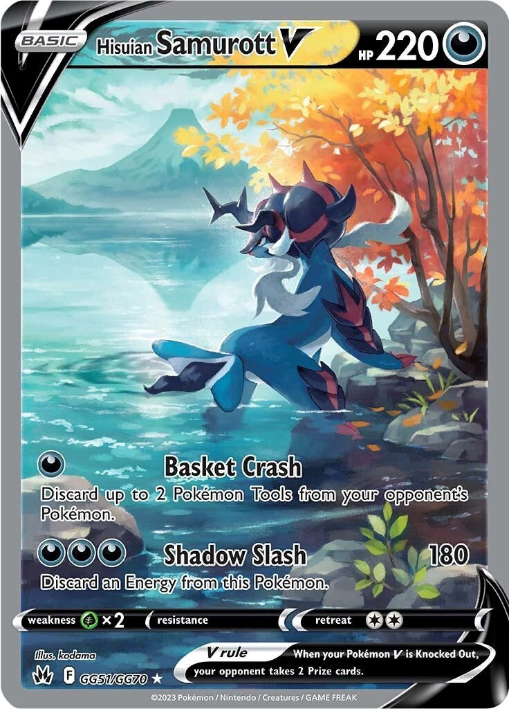 Hisuian Samurott V (GG51/GG70) [Espada y escudo: Crown Zenith] 