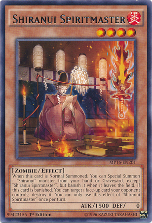 Maestro espiritual Shiranui [MP16-EN201] Raro 