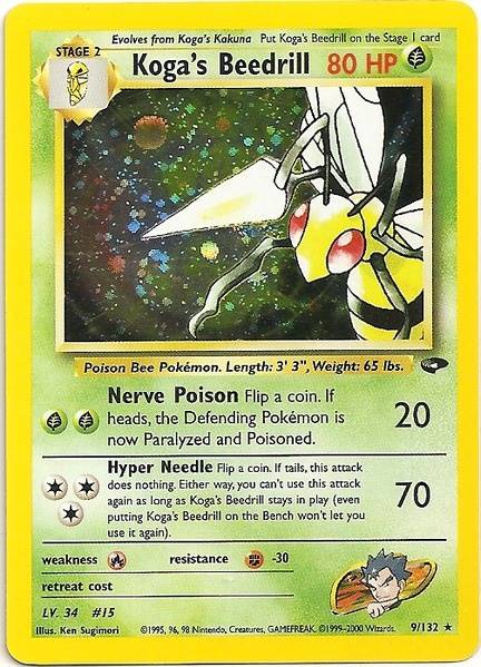 Beedrill de Koga (9/132) [Gym Challenge Unlimited] 