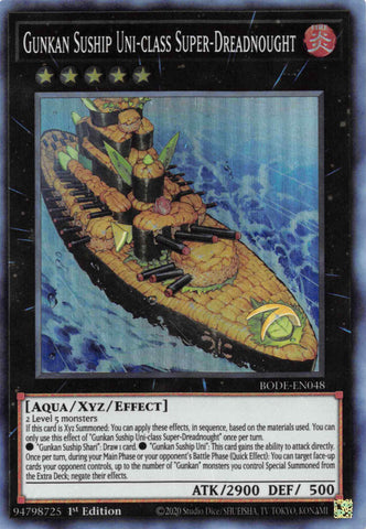 Gunkan Suship Súper Acorazado Uniclase [BODE-EN048] Súper Raro 