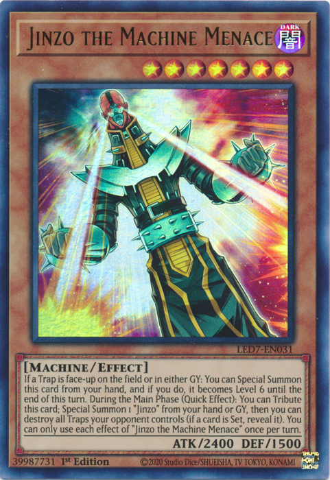 Jinzo la amenaza de la máquina [LED7-EN031] Ultra raro 