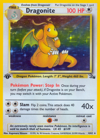 Dragonita (4/62) [Fossil 1.ª edición] 