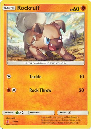 Rockruff (14/30) [Sol y Luna: Kit de entrenador - Lycanroc] 