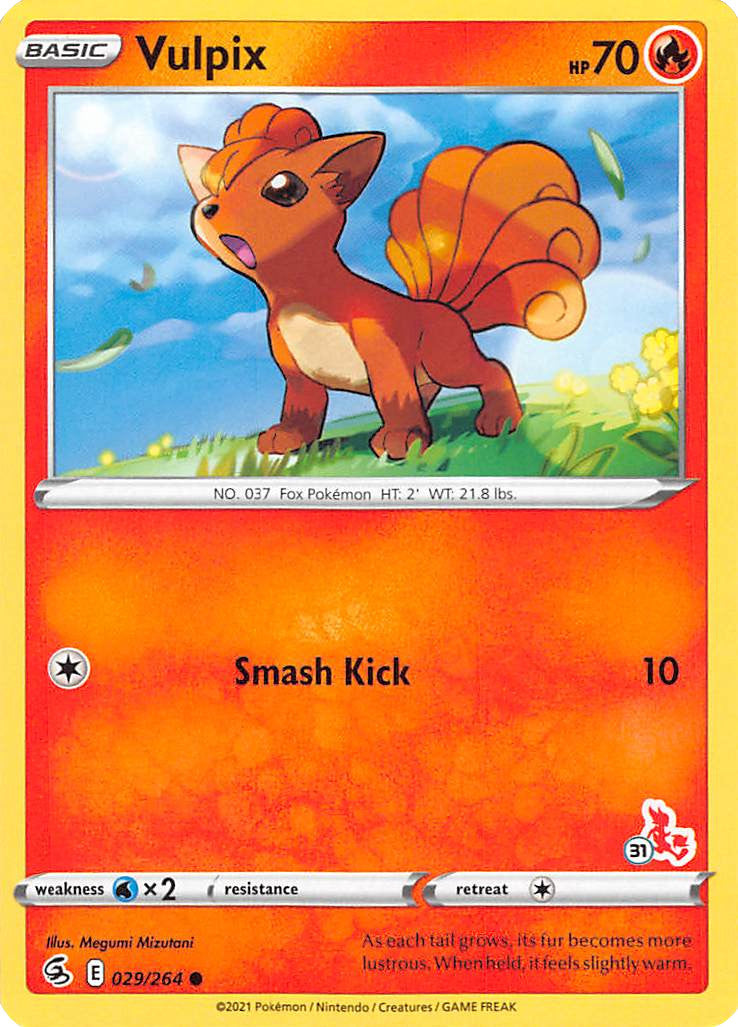 Vulpix (029/264) (Sello de Cinderace n.° 31) [Battle Academy 2022] 