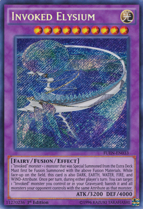 Elysium Invocado [FUEN-EN033] Secreto Raro 