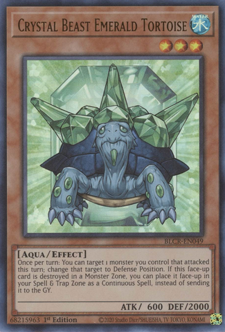 Tortuga Esmeralda Bestia de Cristal [BLCR-EN049] Ultra Rara 