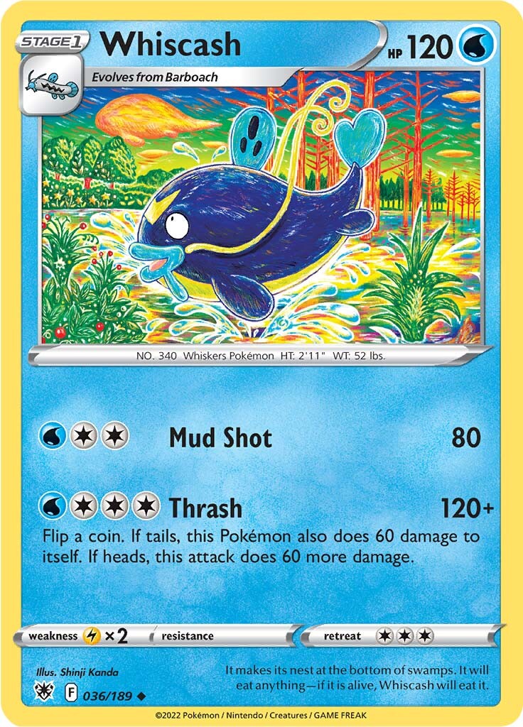 Whiscash (036/189) [Espada y escudo: Resplandor astral] 